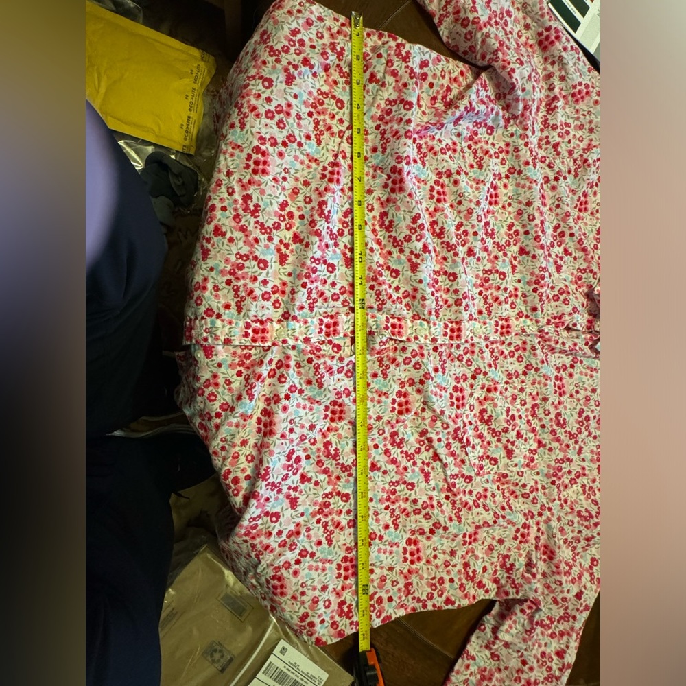 Old Navy Pink and Red Floral Shirt - Picture 7 of 7
